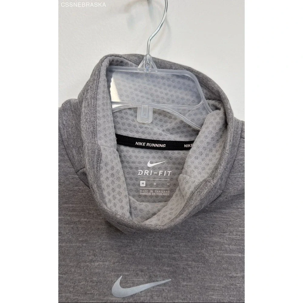 Nike Gray Running Top‎ Women's Cowl Neck Sleeveless Dri Fit - Size M